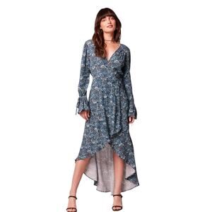 NWT Band of the Free Jewel Floral Faux Wrap Maxi Dress